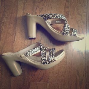 Crocs Animal Print Sandals